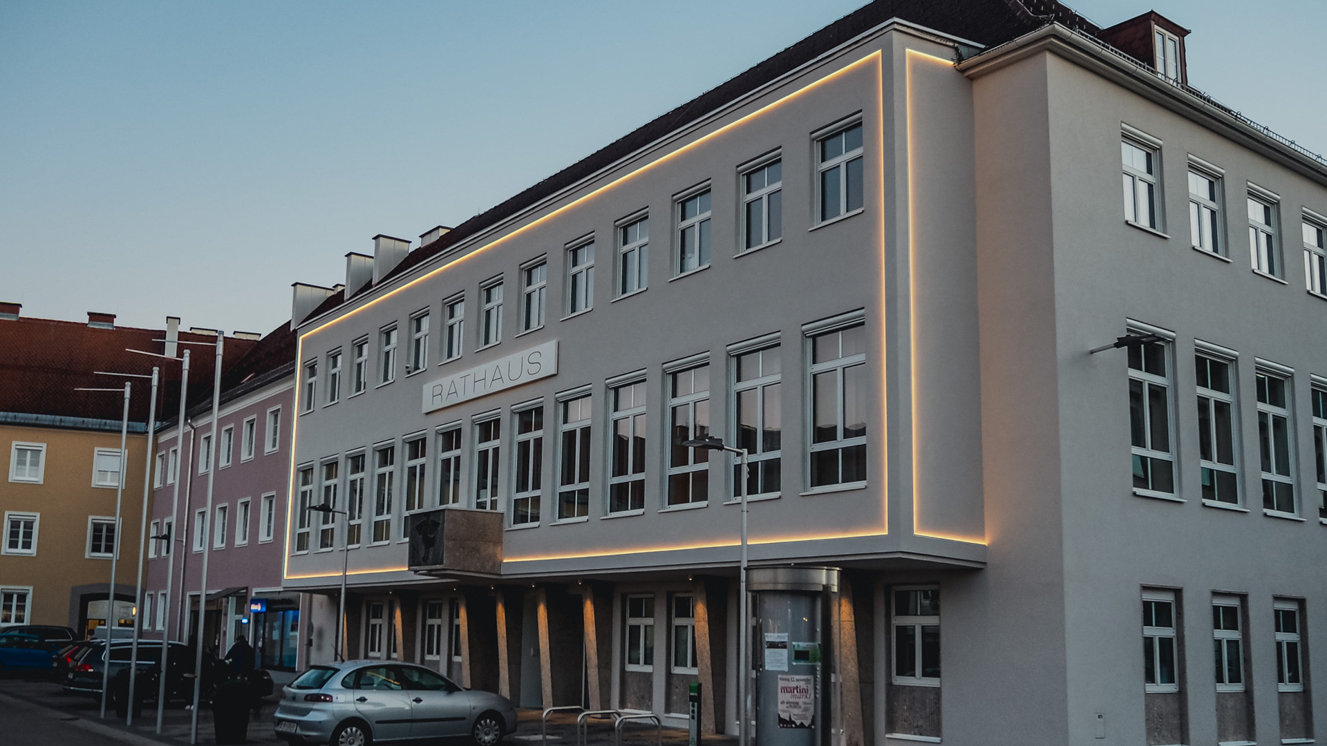 Fassadenbeleuchtung - Rathaus Attnang Puchheim