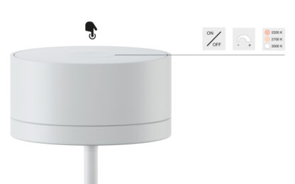 iGuzzini Whisper - schwarz - Akku Tischleuchte indoor/outdoor – Bild 9