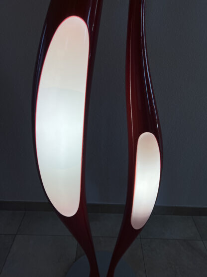 Designer Stehleuchte Unikat - rot - Gebrauchtware – Bild 2