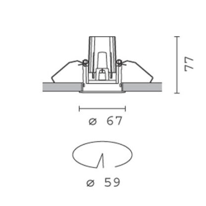 iGuzzini - Laser - Fixed round - flood - Super Comfort - 6.8W 616lm - 3000K - CRI 90 – Bild 8