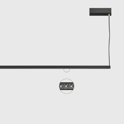 iGuzzini - Libera Stand-alone - Up/Down L=1428 -  Space Frameless - Warm White – - 32W 4017.8lm - 3000K - CRI 90