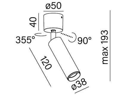 AQForm - PET mini LED spot - 3000k - 41º – Bild 2