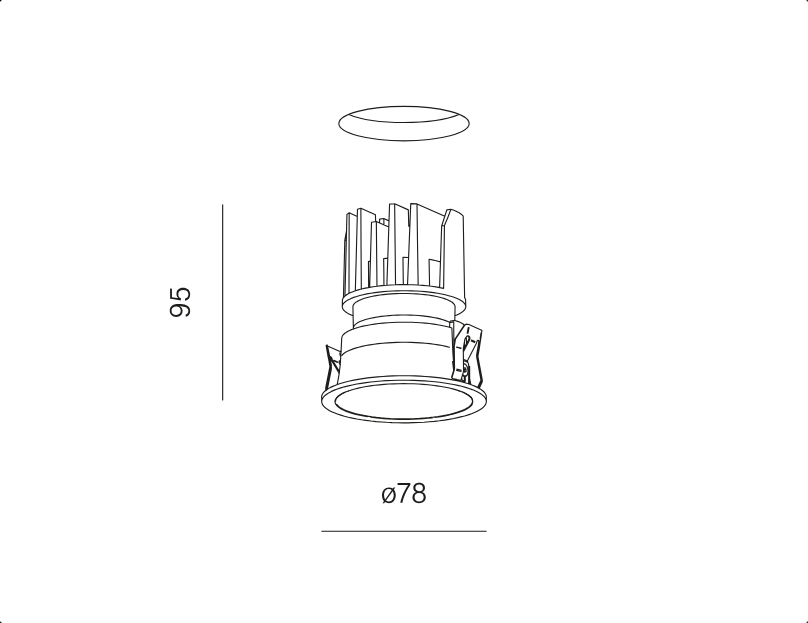 AQForm - HOLLOW 8 LED M930 41° recessed white - Quick Shipment – Bild 2